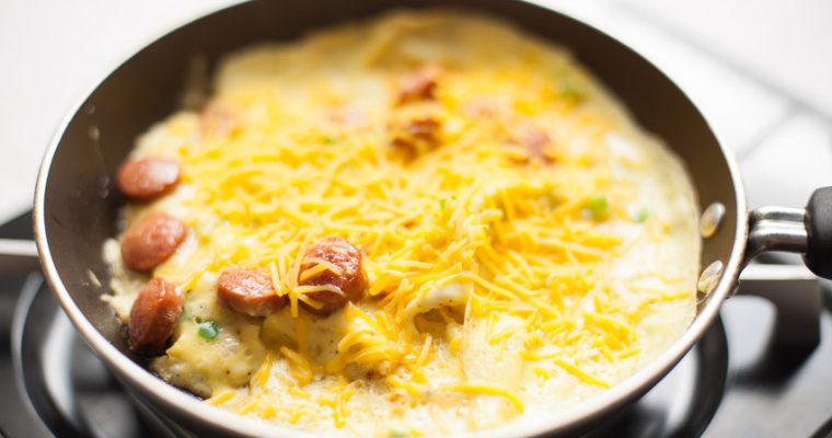 RECIPE CARD: HANGOVER HOT DOG OMELET